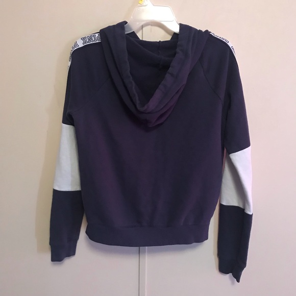 Victoria’s Secret PINK Navy Blue Zip Up Hoodie - Picture 4 of 5